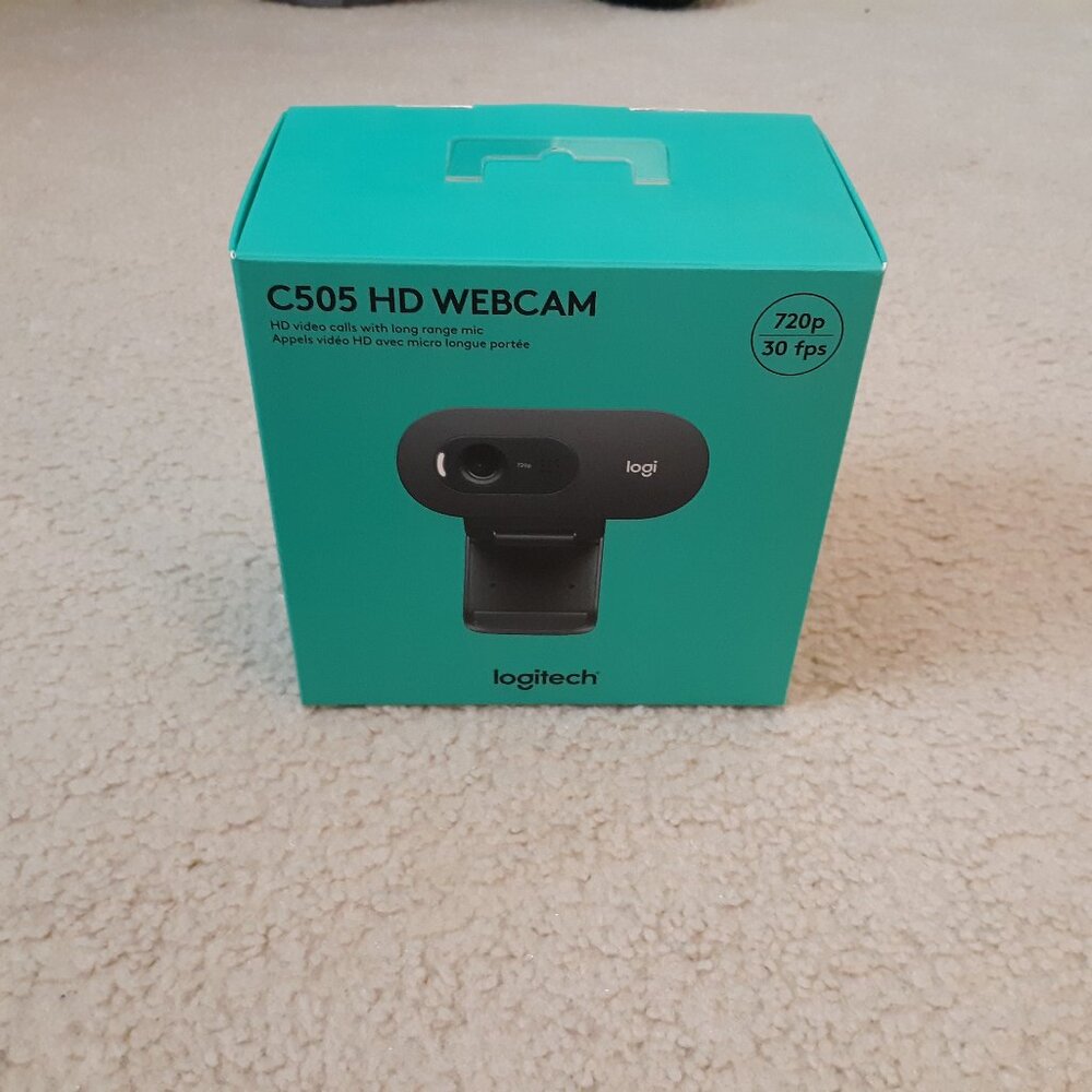 Logitech C505 HD Wired Business Webcam with 720p 30 fps and Long-Range Mic